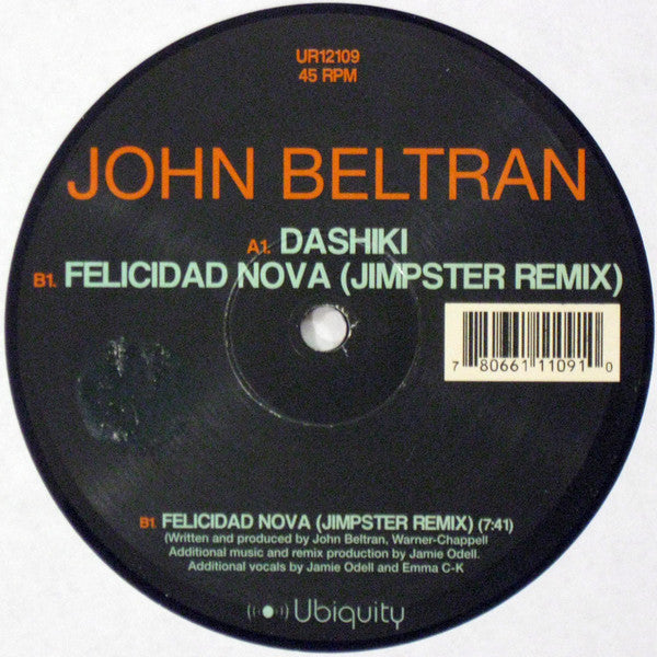 John Beltran : Dashiki (12", Ltd)