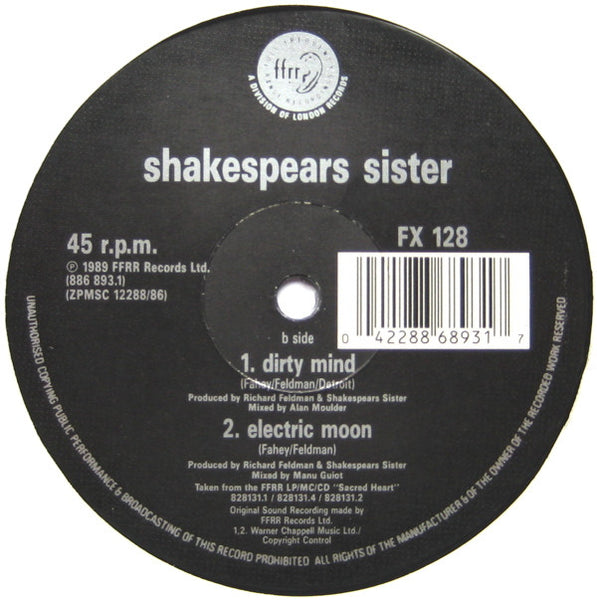 Shakespear's Sister : Dirty Mind (12")