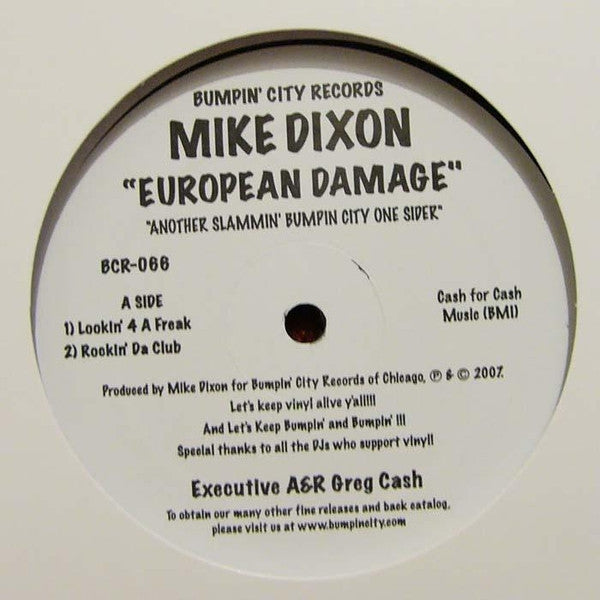 Mike Dixon : European Damage (12", S/Sided)