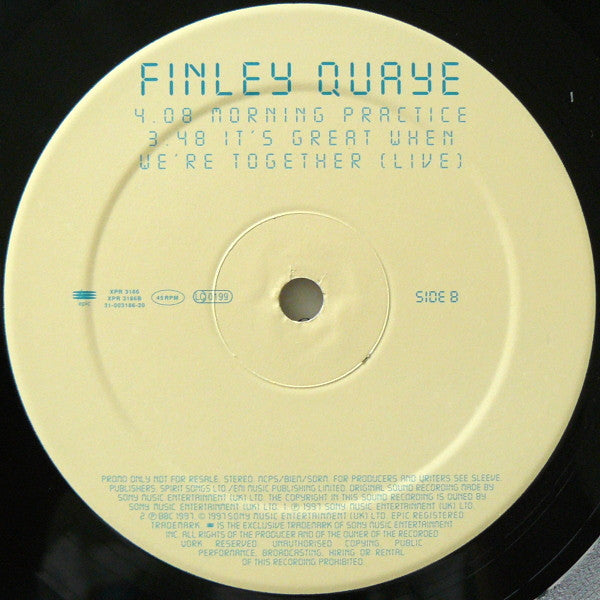 Finley Quaye : It's Great When We're Together (2x12", Promo)