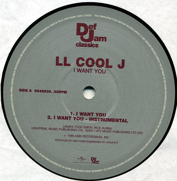 LL Cool J : I Want You / Dangerous (12", RE)