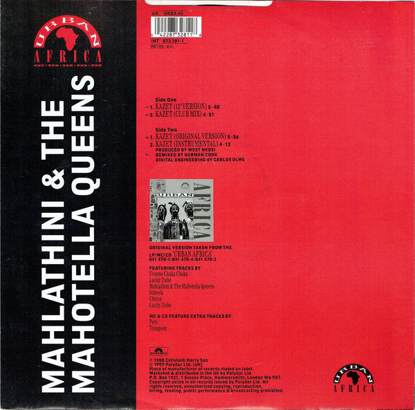Mahlathini & Mahotella Queens* : Kazet (12")