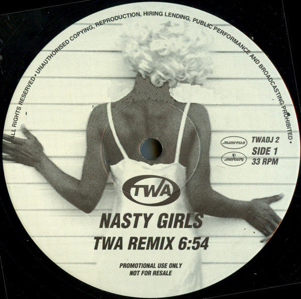 TWA : Nasty Girls (12", Promo)