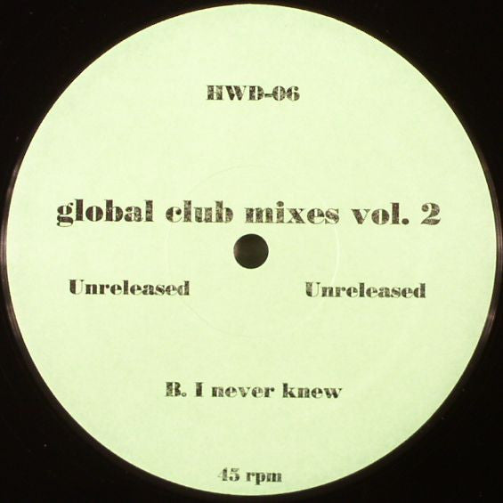 Luther Vandross / Gloria Gaynor : Global Club Mixes Vol. 2 (12", Unofficial)