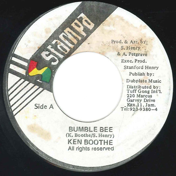 Ken Boothe / Firehouse Crew : Bumble Bee (7")