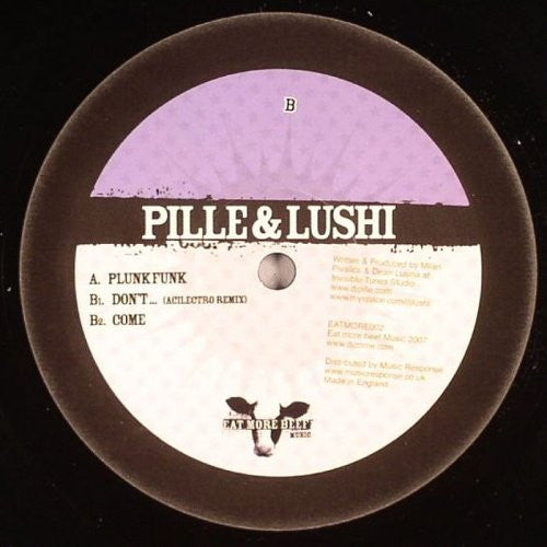Pille (2) & Lushi : Plunk Funk (12", EP)