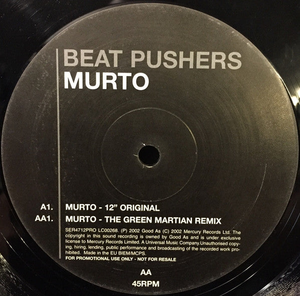 Beat Pushers* : Murto (12", Promo)