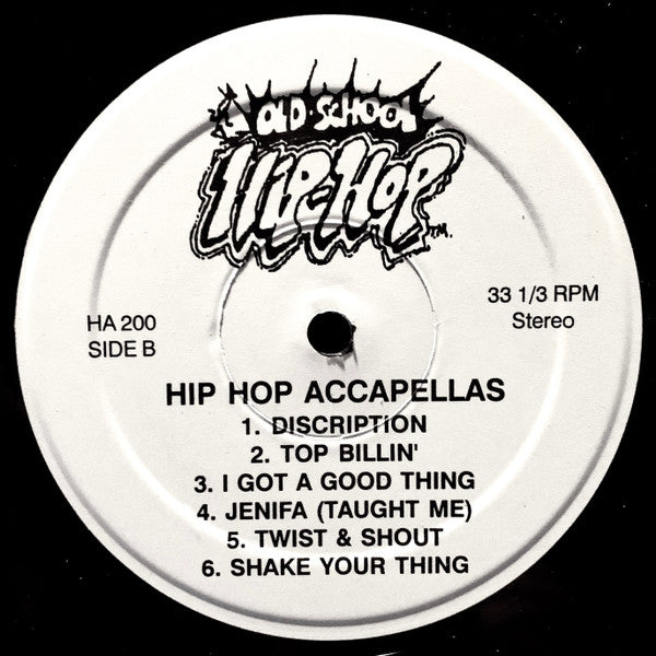 Various : Hip Hop Accapellas (12", Unofficial)