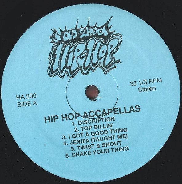 Various : Hip Hop Accapellas (12", Unofficial)