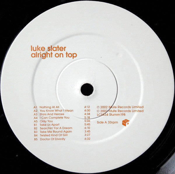 Luke Slater : Alright On Top (LP, Album)