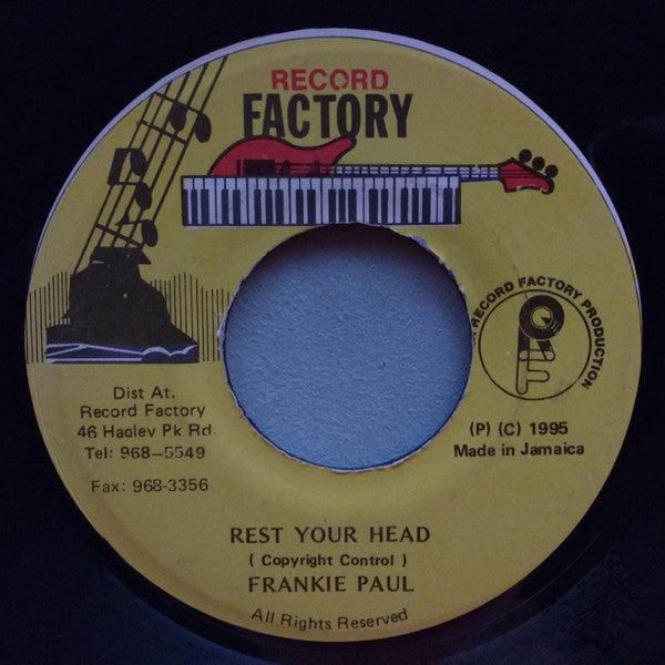 Frankie Paul : Rest Your Head (7", Single)