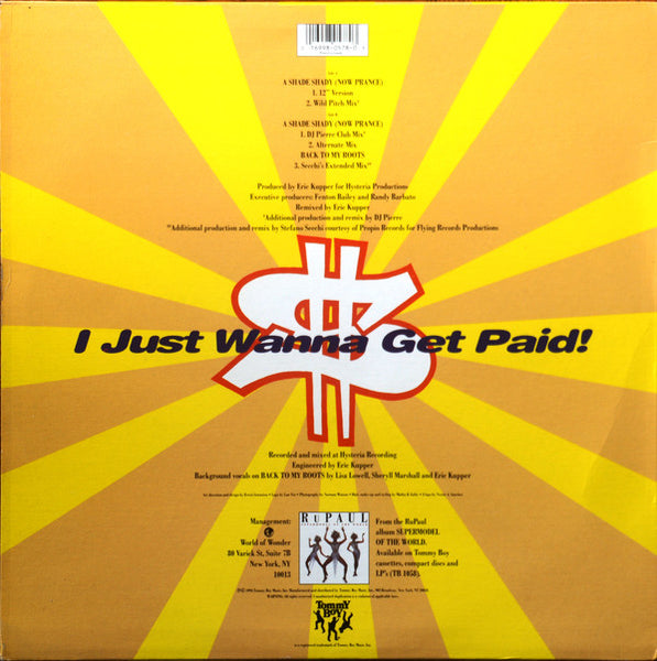 RuPaul : A Shade Shady (Now Prance) (12")