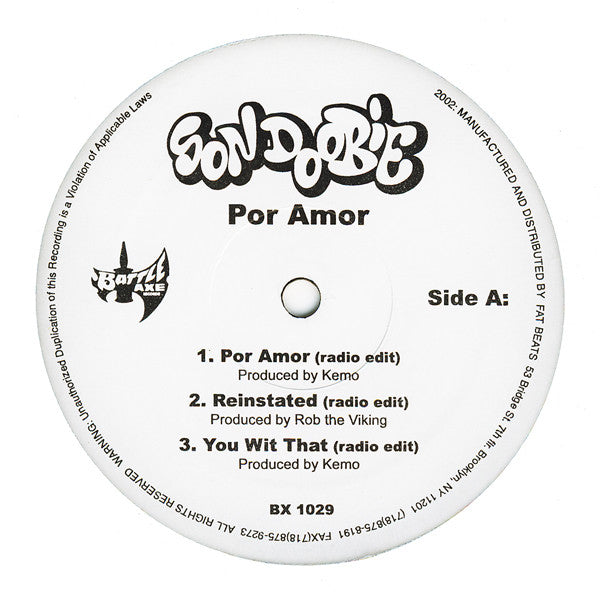 Son Doobie : Por Amor (12")