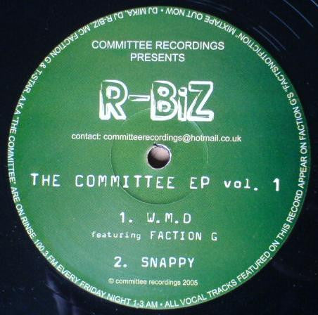 T Star / R-Biz : The Committee EP Vol. 1 (12", EP)