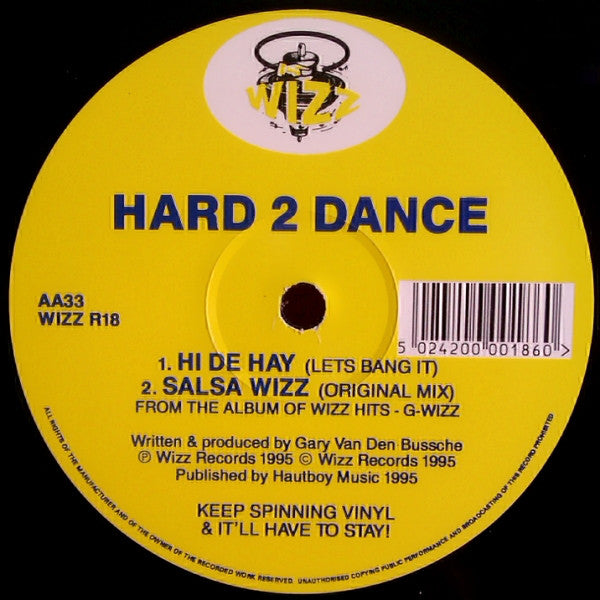 Hard 2 Dance : Salsa Wizz (12")