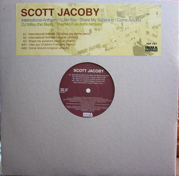 Scott Jacoby : International Anthem (12")