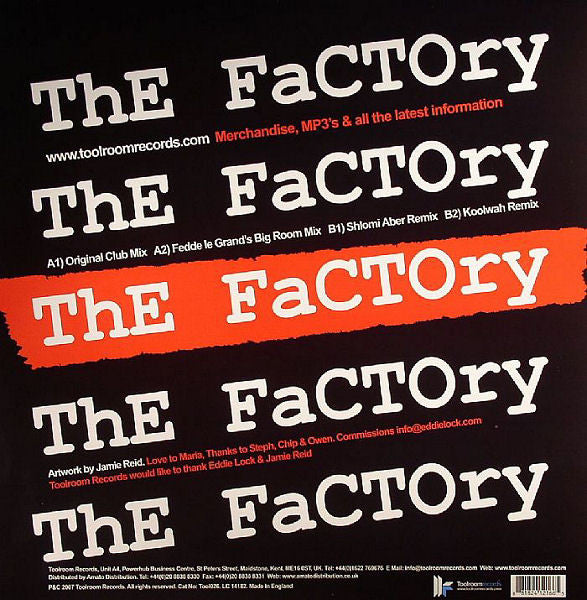 The Factory (4) : Couldn't Love You More (12")