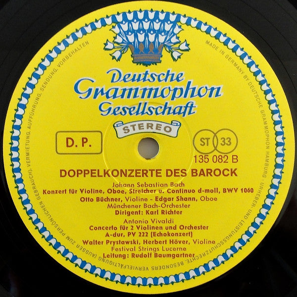 Johann Sebastian Bach / Antonio Vivaldi : Doppelkonzerte Des Barock (LP, Comp)