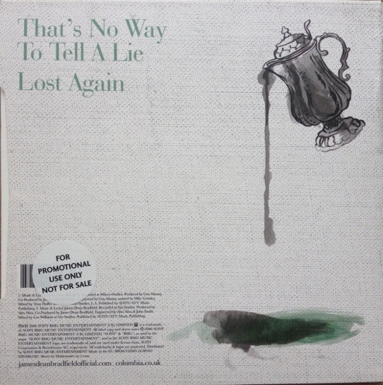 James Dean Bradfield : That's No Way To Tell A Lie (7", Single, Ltd)