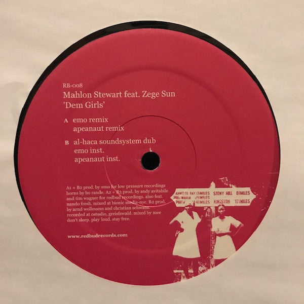 Mahlon Stewart & Zege : Dem Girls (Remixes) (12")