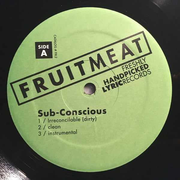 Sub-Conscious : Irreconcilable / Lyrics Loverz Deluxe!!! (12")