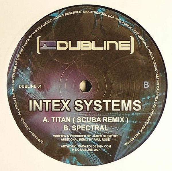 Intex Systems : Titan (Scuba Remix) / Spectral (12")