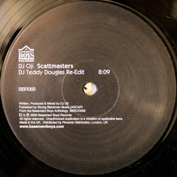 DJ Oji / Teddy Douglas : Scattmasters / The Caribou (12")