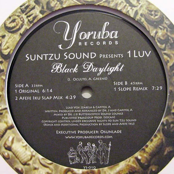 Suntzu Sound Presents 1Luv : Black Daylight (10")