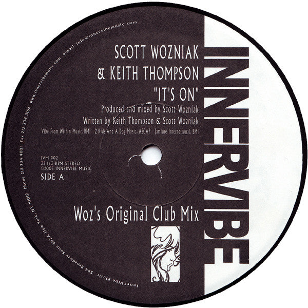 Scott Wozniak & Keith Thompson : It's On (12")