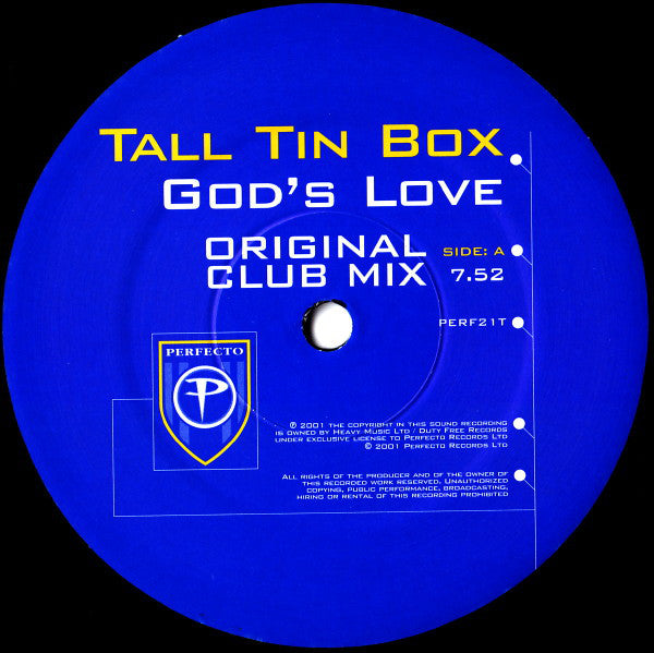 Tall Tin Box : God's Love (12")