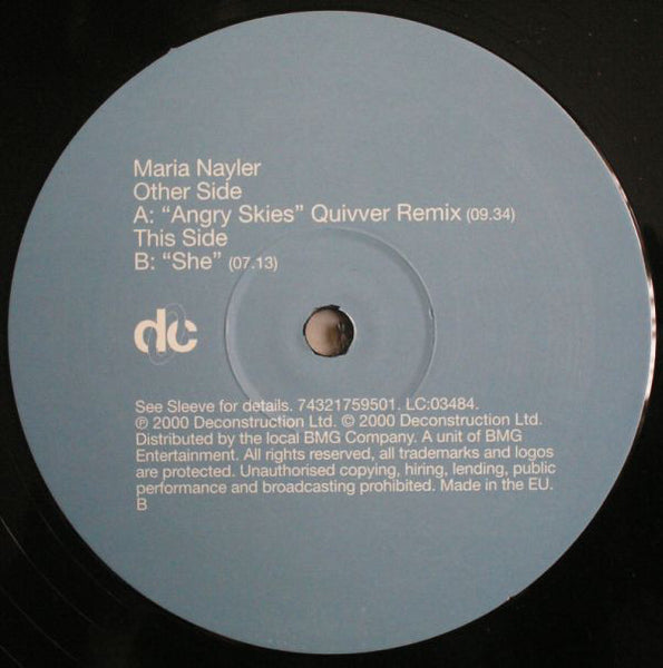 Maria Nayler : Angry Skies (12")