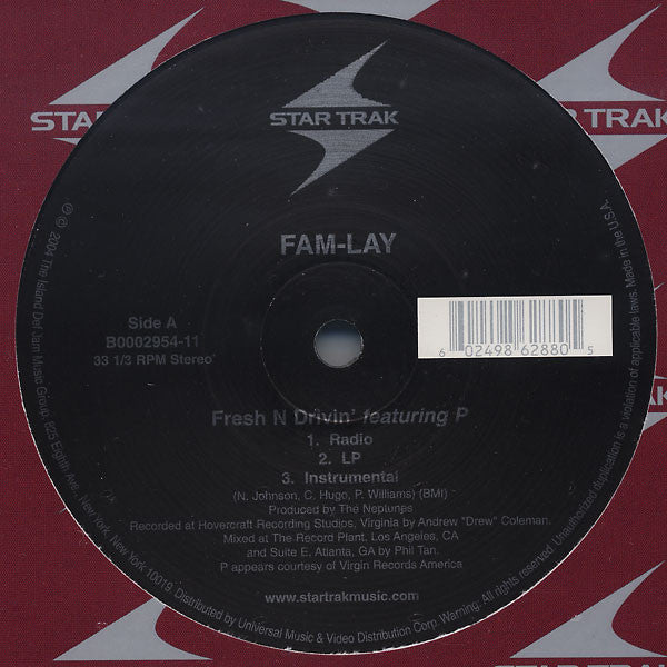 Fam-Lay : Fresh N Drivin’ / Git Busy (12")