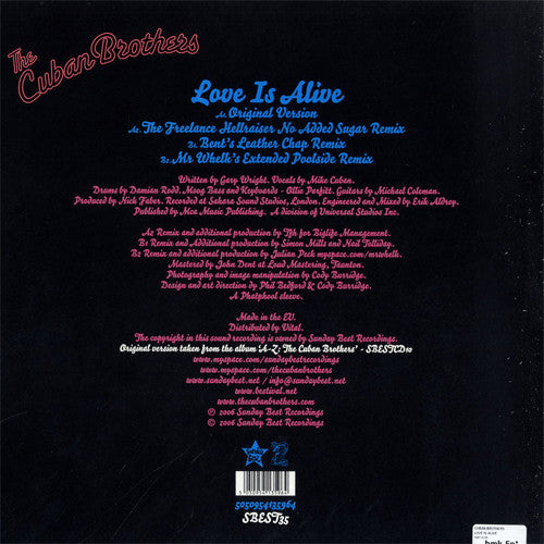 The Cuban Brothers : Love Is Alive (12")