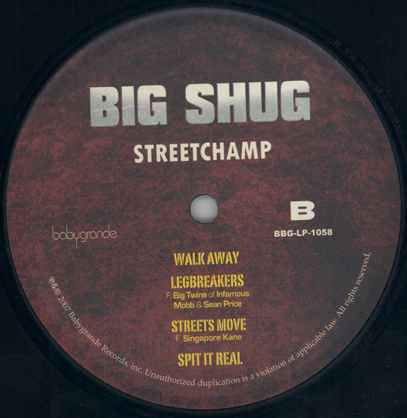 Big Shug : Street Champ (2xLP, Album)