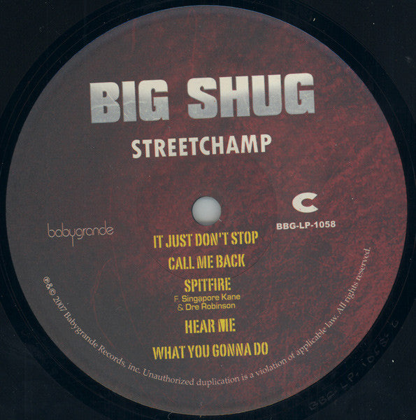 Big Shug : Street Champ (2xLP, Album)