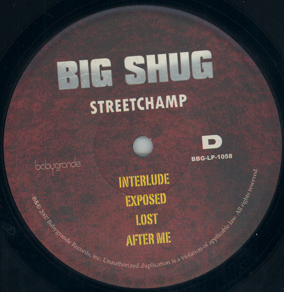 Big Shug : Street Champ (2xLP, Album)