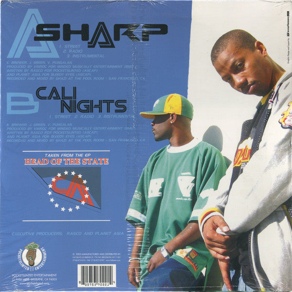 Cali Agents : Sharp / Cali Nights (12")