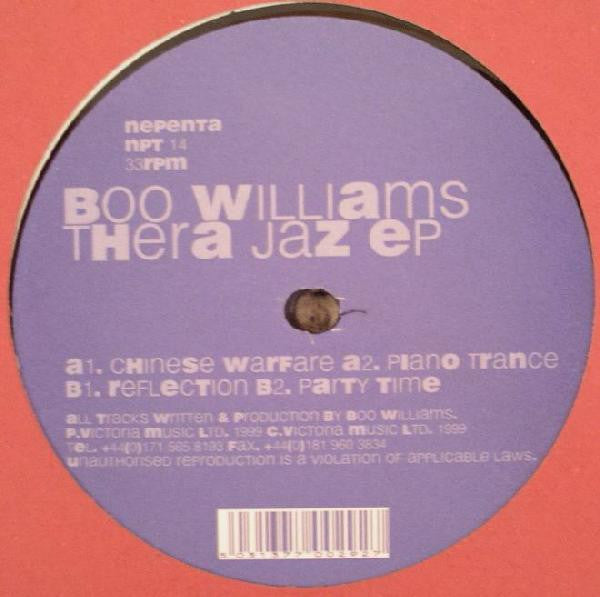 Boo Williams : Thera Jaz EP (12", EP)