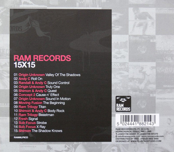 Various : Ram Records 15X15 (CD, Album, Comp)