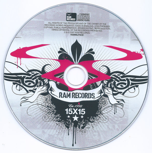 Various : Ram Records 15X15 (CD, Album, Comp)