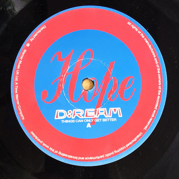 D:Ream : Things Can Only Get Better (12", 2 O)