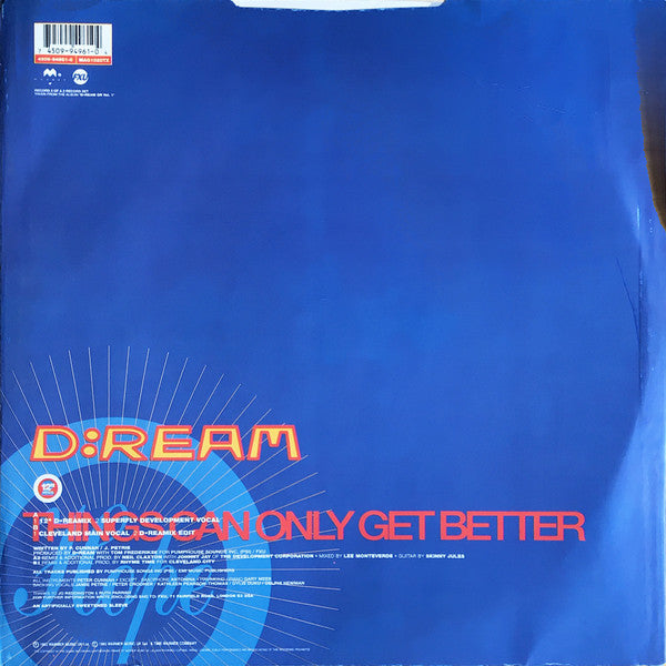 D:Ream : Things Can Only Get Better (12", 2 O)