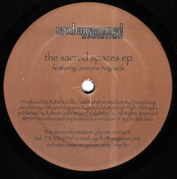 Robert Grillo Featuring Grażyna Auguścik : The Sacred Spaces EP (12", EP)