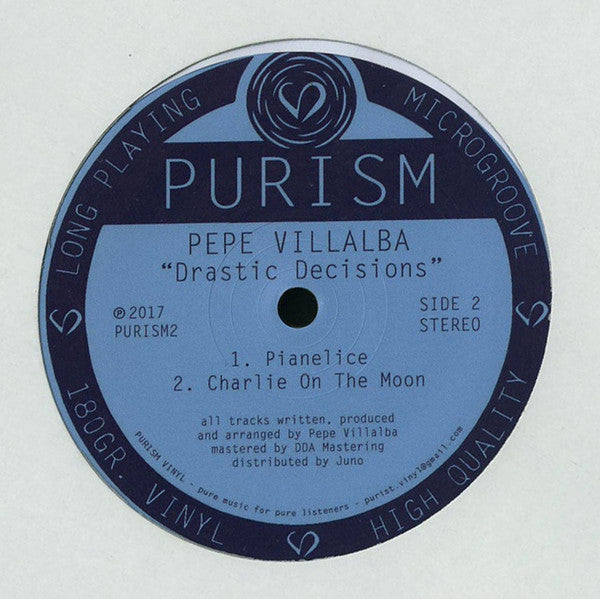 Pepe Villalba : Drastic Decisions (12")