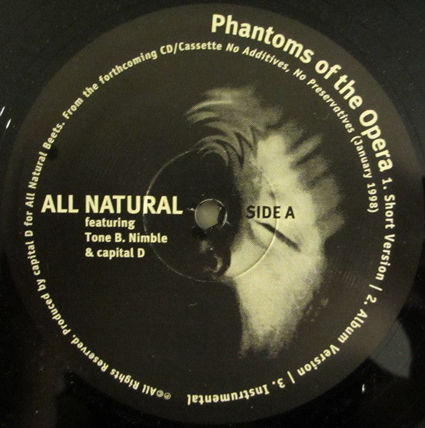 All Natural : Phantoms Of The Opera (12")