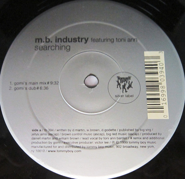 M.B. Industry Featuring Toni Ann Bardell : Searching (12")