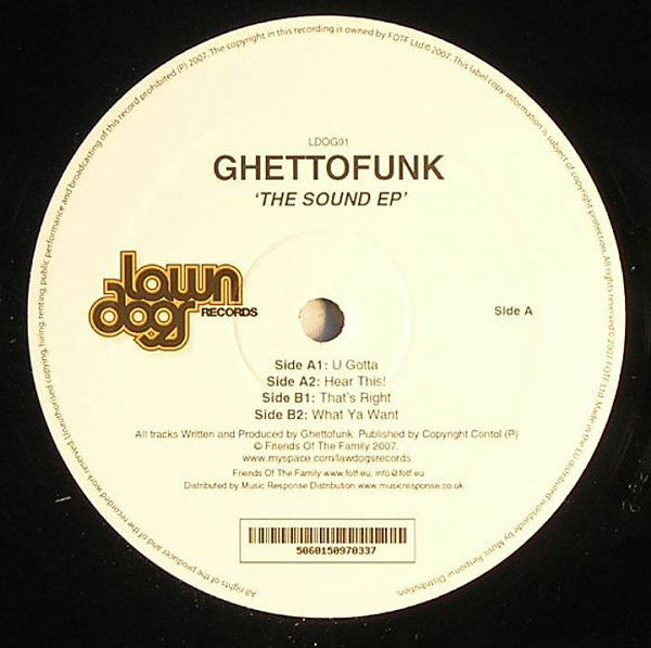 Ghettofunk : The Sound EP (12", EP)