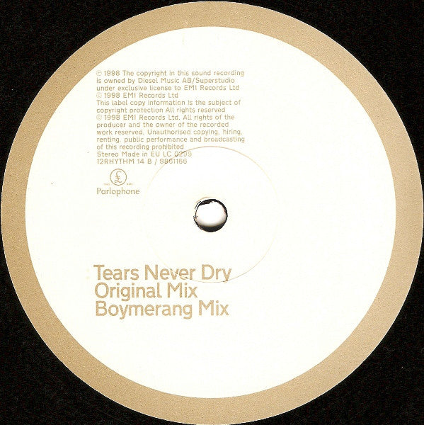 Stephen Simmonds : Tears Never Dry (12")