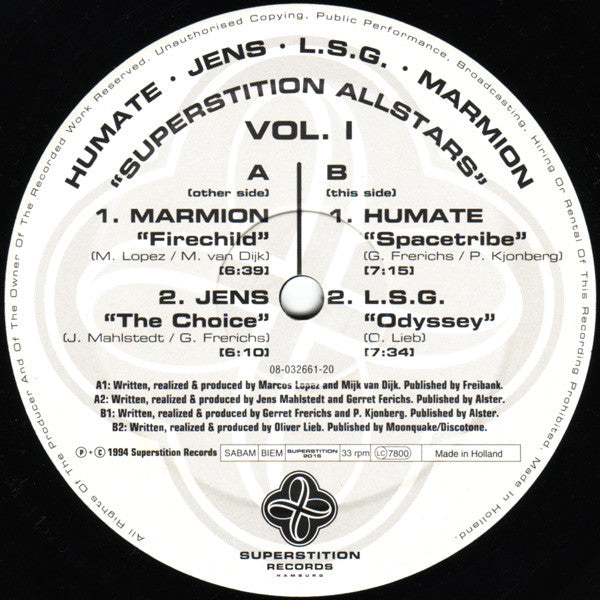 Various : Superstition Allstars Vol. 1 (12")