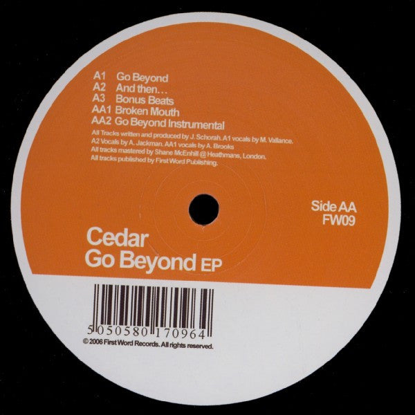 Cedar : Go Beyond EP (12", EP)